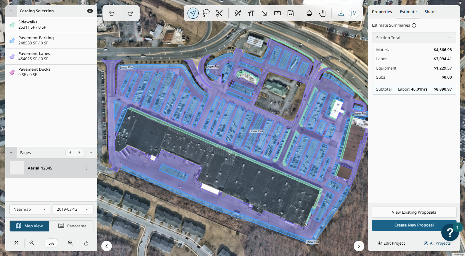 Product Illustration | Estimates Map - Catalog Selection