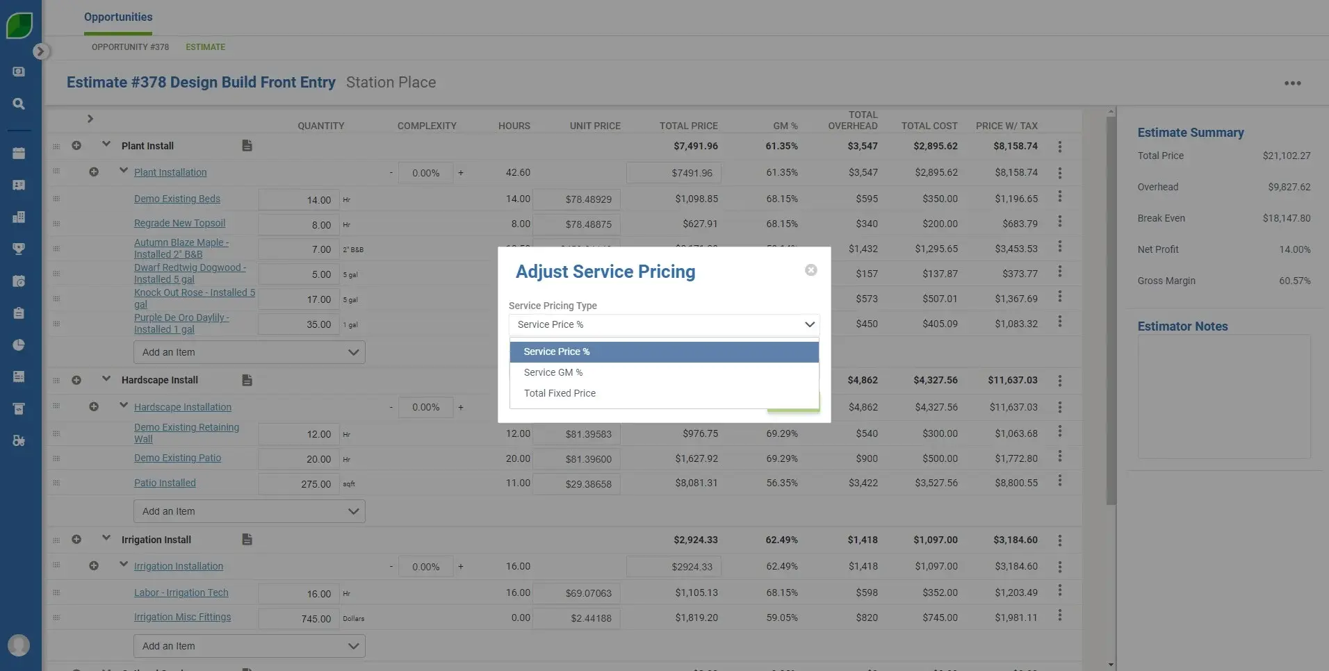 Aspire Janitorial Business Management Software - Switchback H