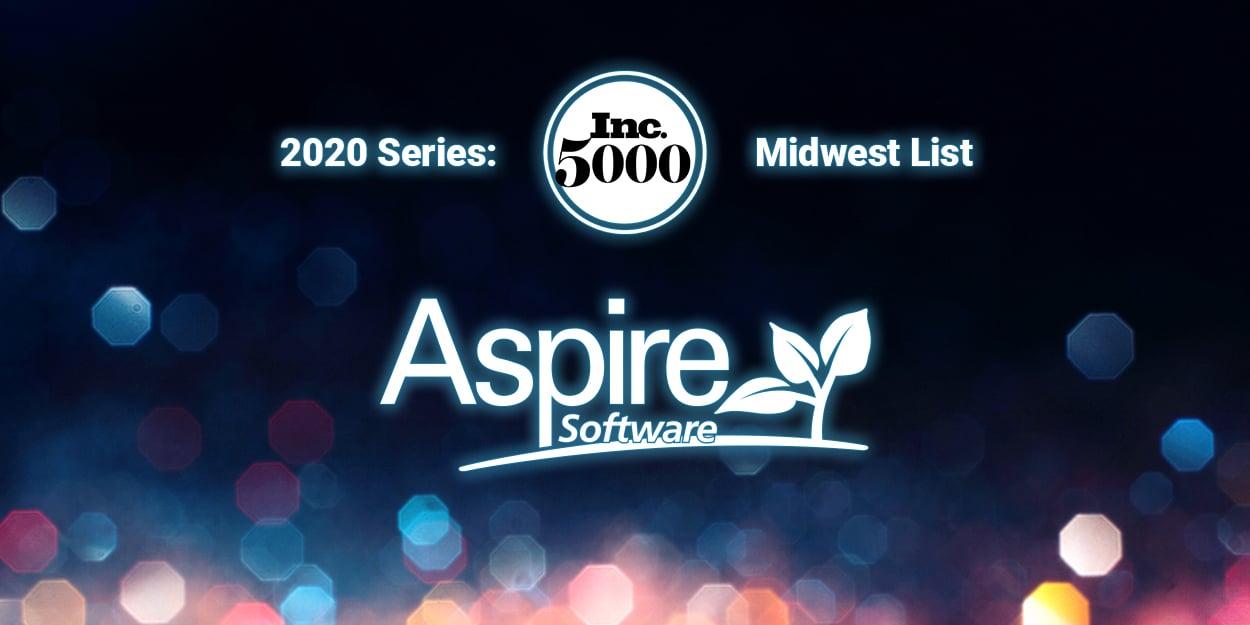 Aspire Ranks Among the 250 Most Successful Companies on the 2020 Inc. 5000 Series: Midwest List