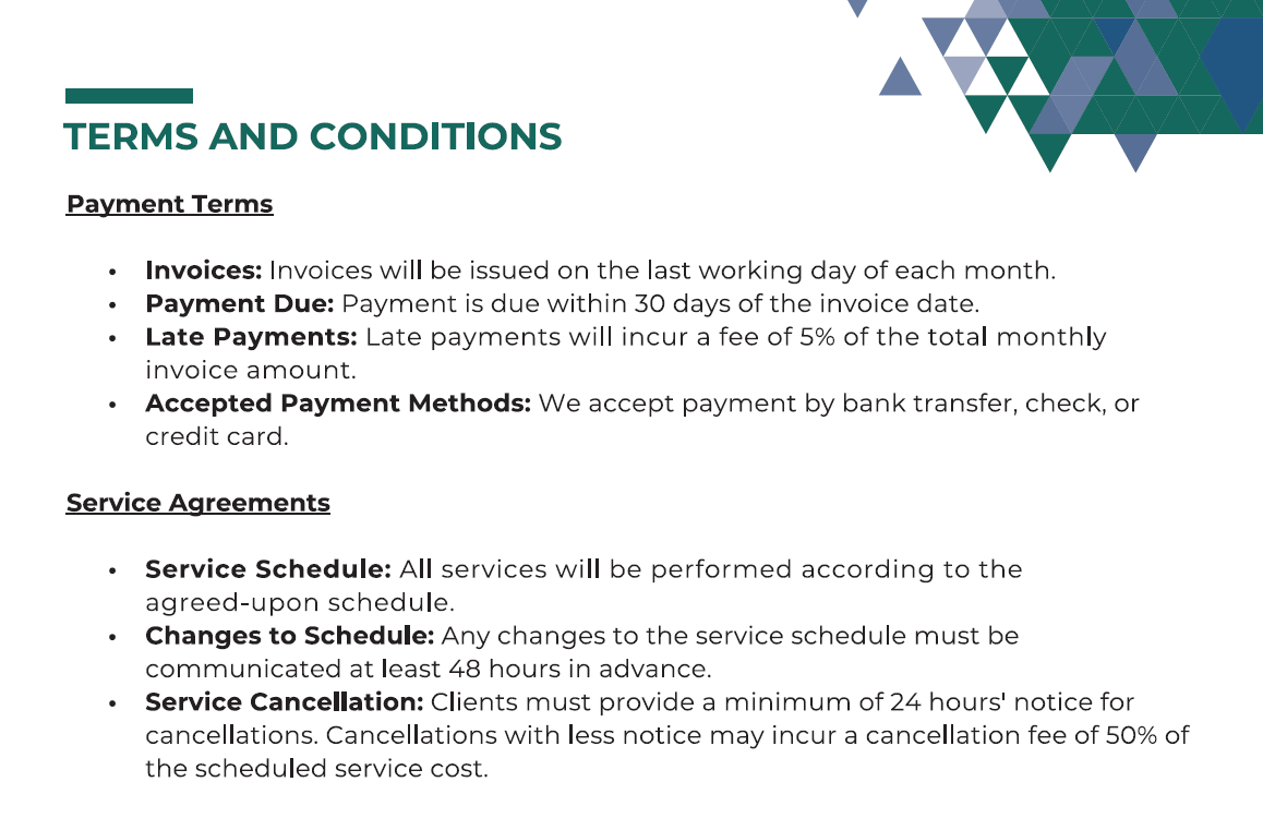 Cleaning Price List Template (+Free PDF Download) Image 3