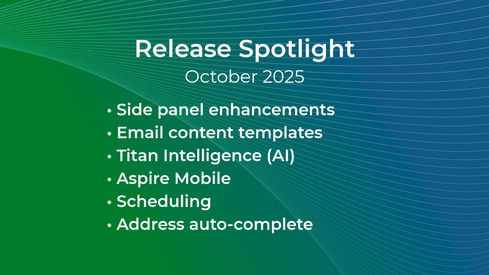 Smarter Tools, Smoother Workflows: Available Now in Aspire