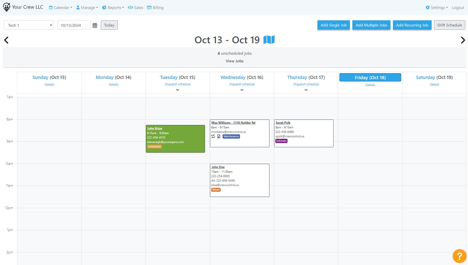 Product Illustration | Crew Control | PHE Time-based Scheduling