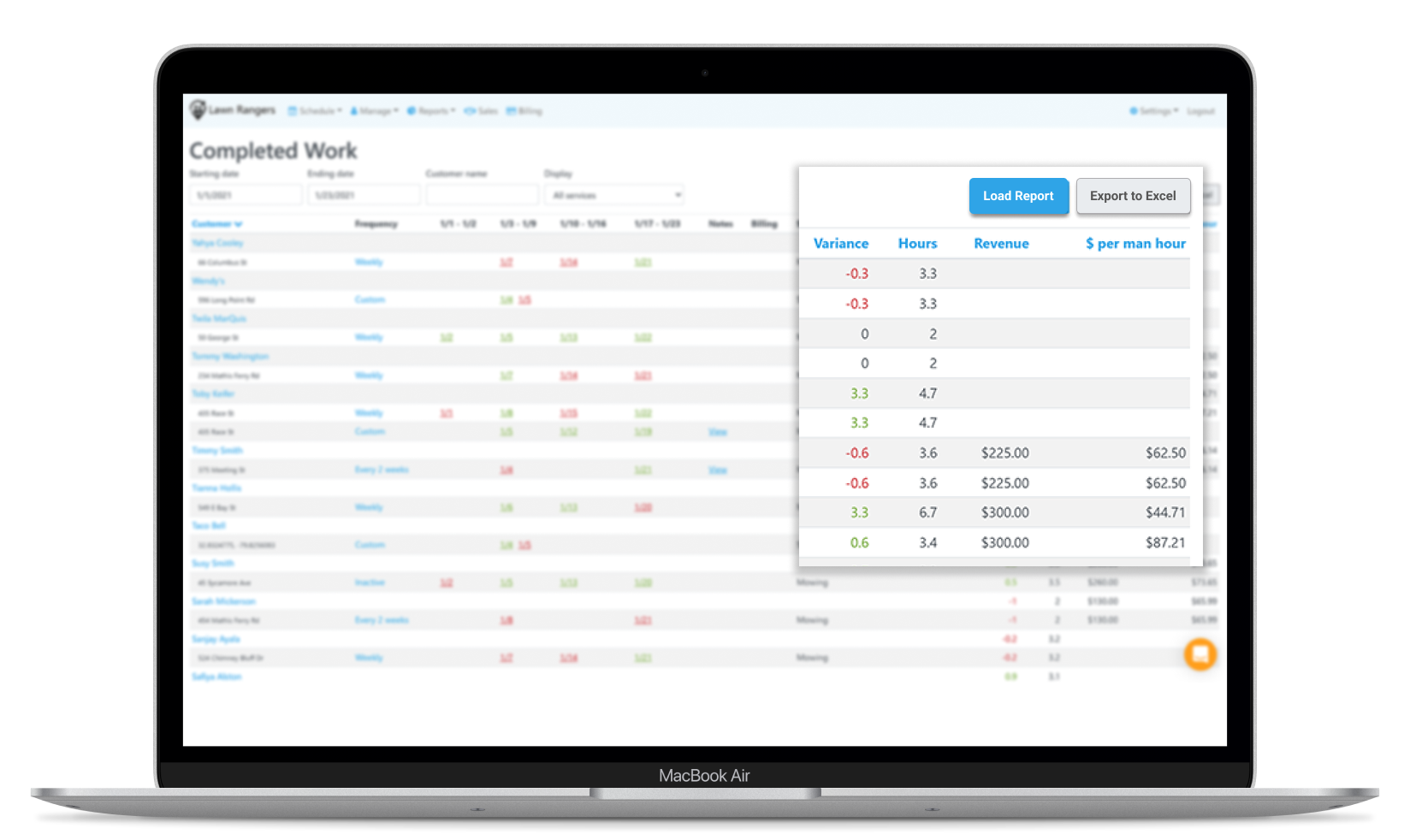 Product Screenshot (Polished) | Crew Control - Reporting
