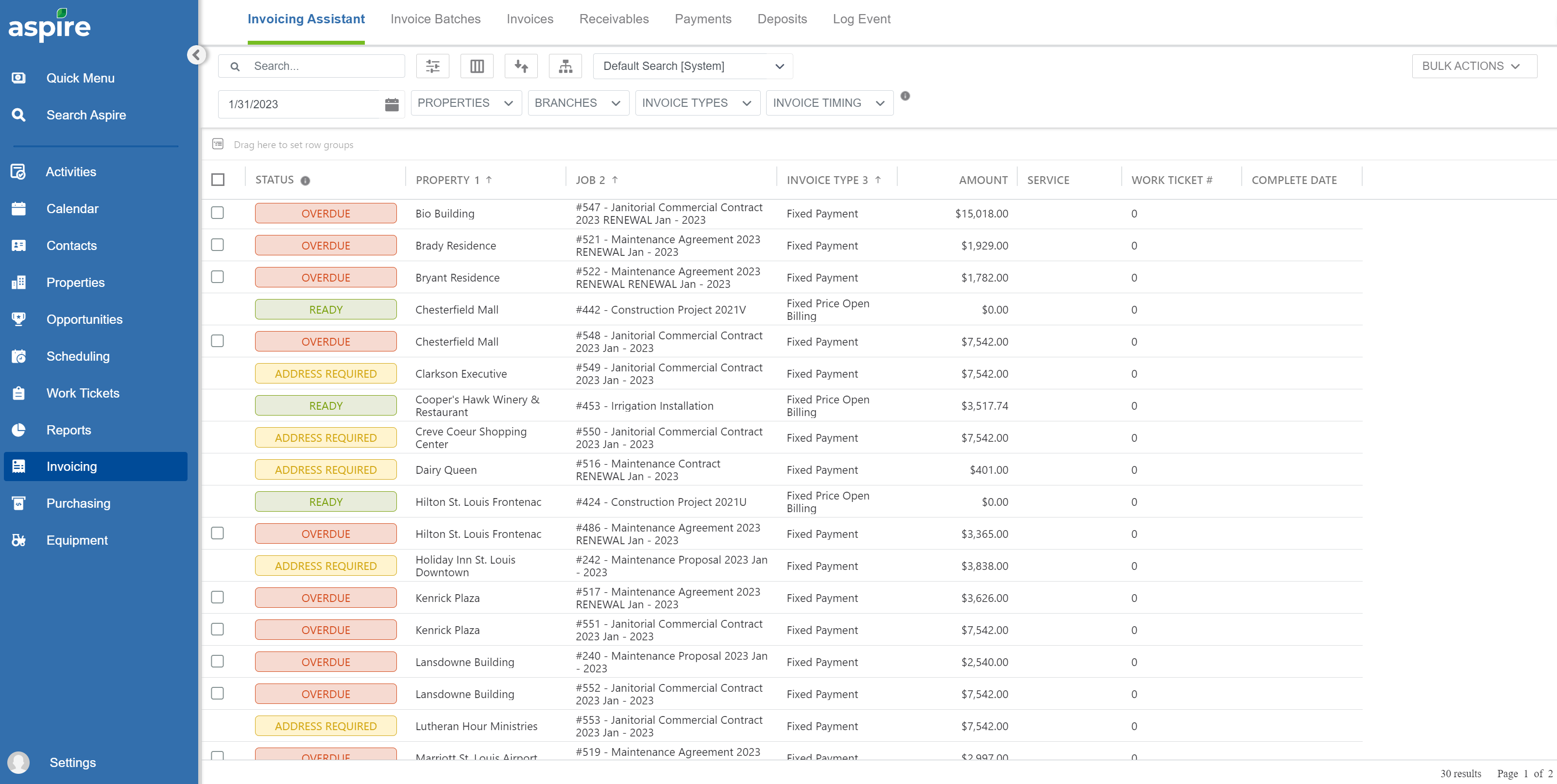 Product Screenshot | Invoicing