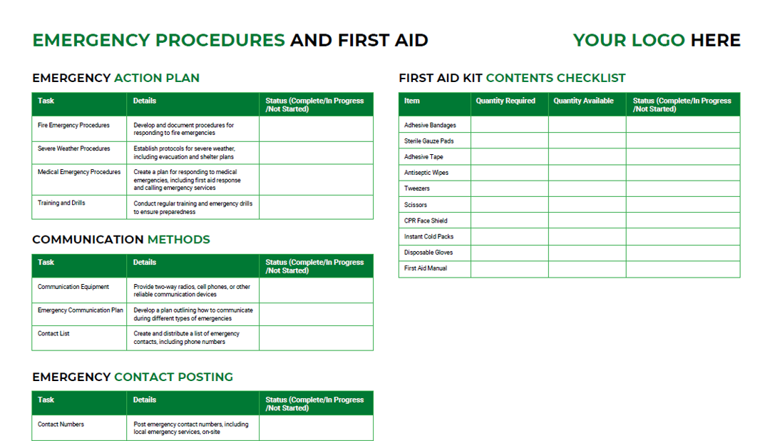 Landscaping Safety Checklist Template (+Free PDF Download) Aspire
